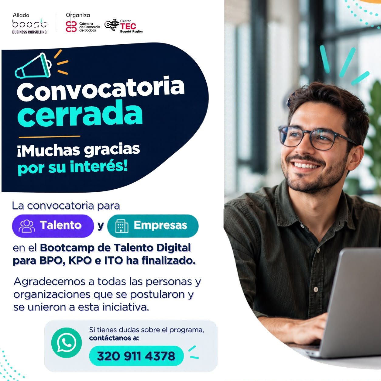 Convocatoria cerrada del Bootcamp de Talento Digital para BPO, KPO e ITO